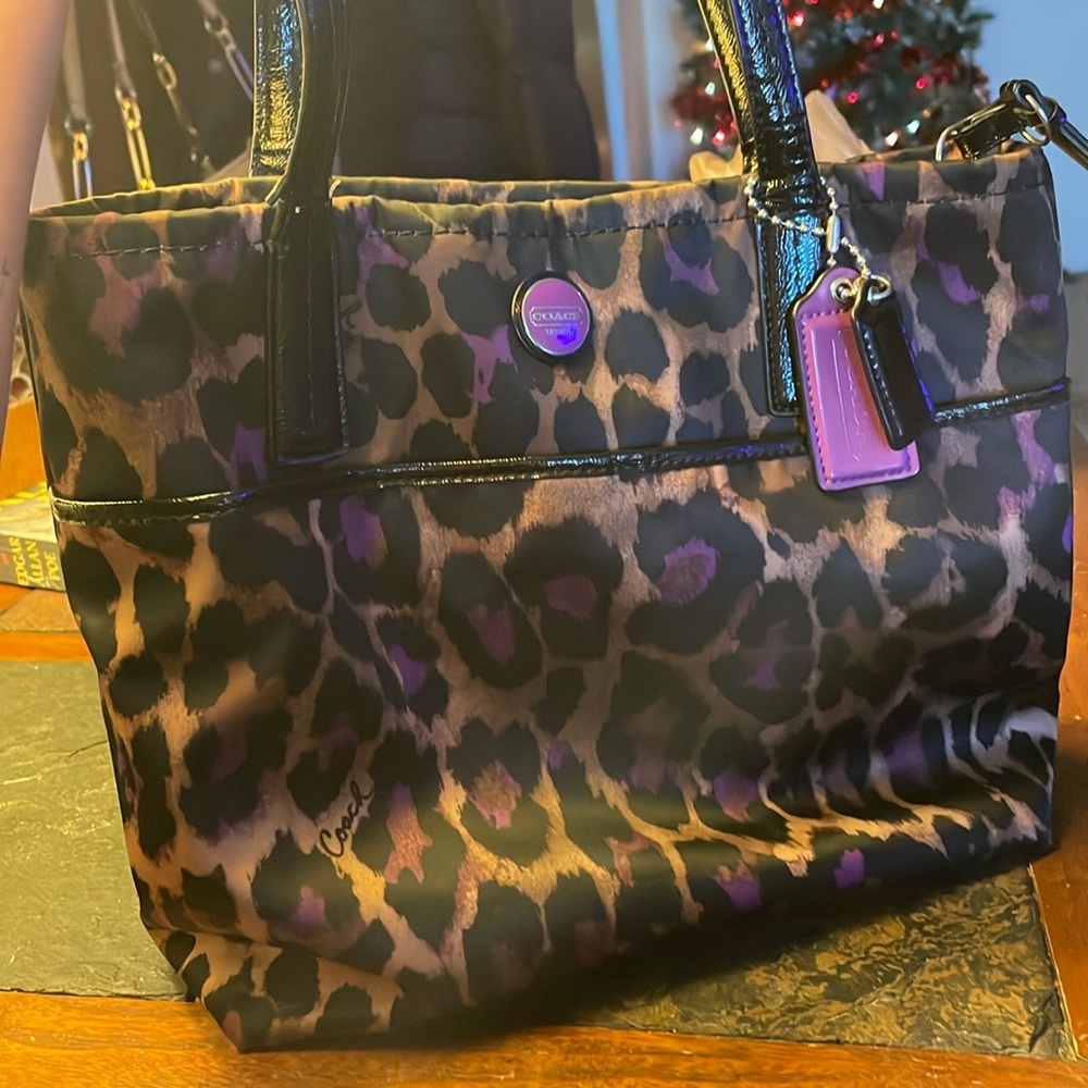 Cheetah Coach purse